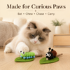 Silvervine Bug Cat Toy Set – Caterpillar & Beetle