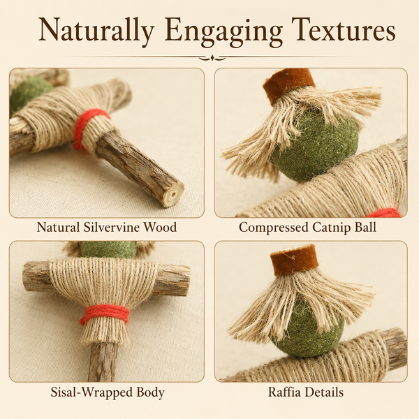 Silvervine Scarecrow Catnip Chew Toy