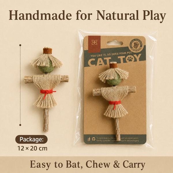 Silvervine Scarecrow Catnip Chew Toy