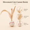 BASEBALL FEATHER BOUNCE CAT TOY