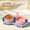 Ceramic Elevated Pet Double Bowl Anti-Spill Dog and Cat Feeder