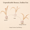 BASEBALL FEATHER BOUNCE CAT TOY