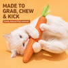 HANDWOVEN CARROT PAPER ROPE CAT TOY