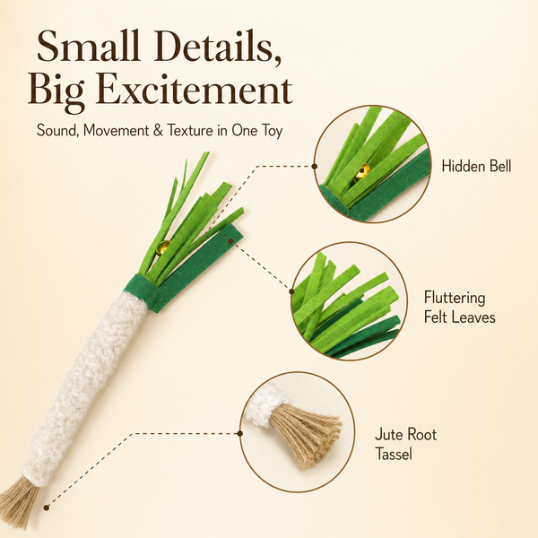 Scallion Silvervine Kicker Cat Toy