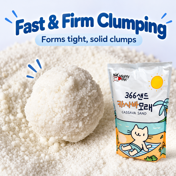 Natural Cassava Cat Litter strong clumping