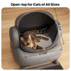 Neakasa M1 Plus + (Upgraded) Open-Top Self-Cleaning Cat Litter Box, Automatic Cat Litter Box with APP Control, Odor-Free Waste Disposal Includes Trash Bags