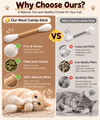 Natural Wool Catnip Q-Tip Toy – Handmade Cat Kicker & Chew Toy